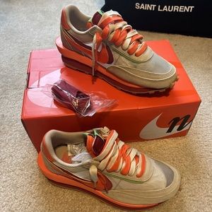 Nike Women's Sneakers - Orange and Gray